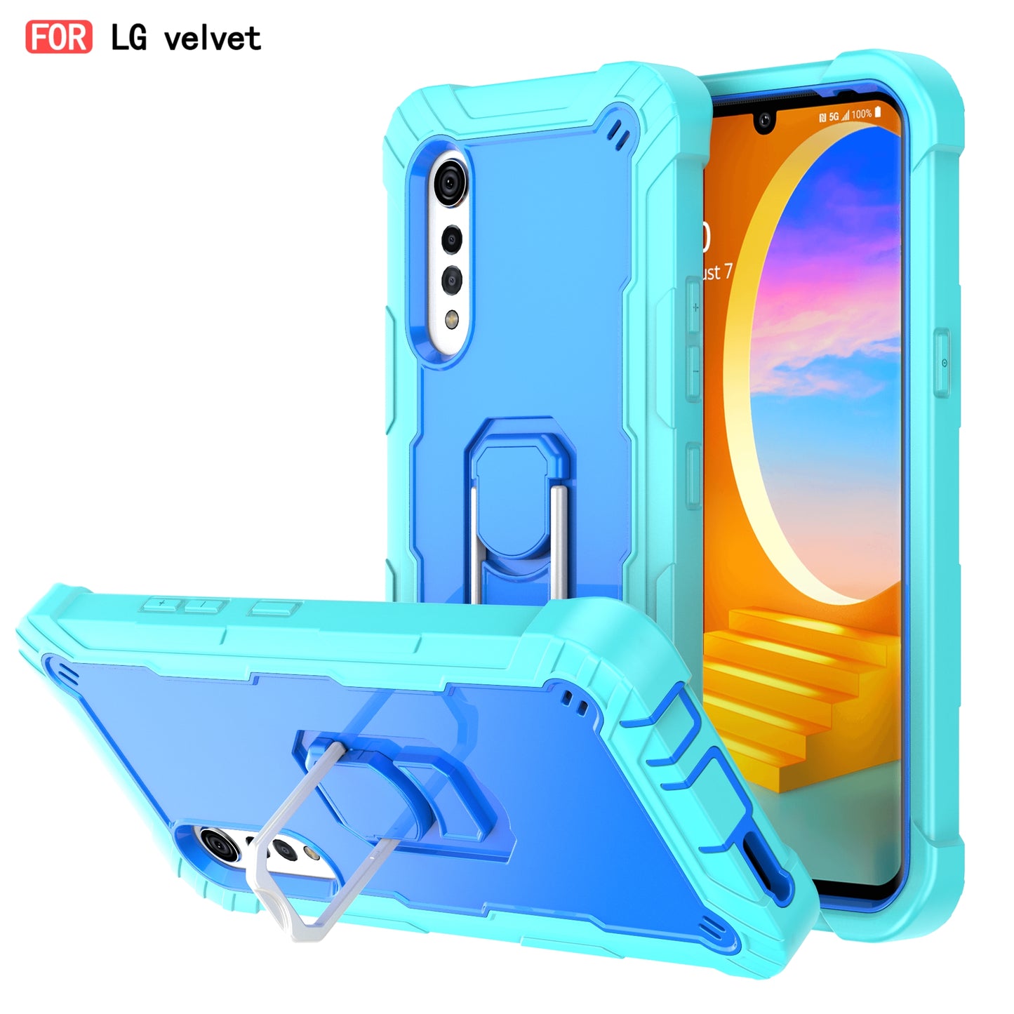 Stoßfeste Hardware-Halterungs-Schutzhülle für LG Velvet 5G
