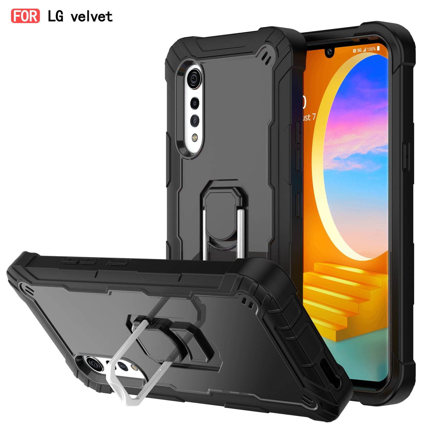 Stoßfeste Hardware-Halterungs-Schutzhülle für LG Velvet 5G