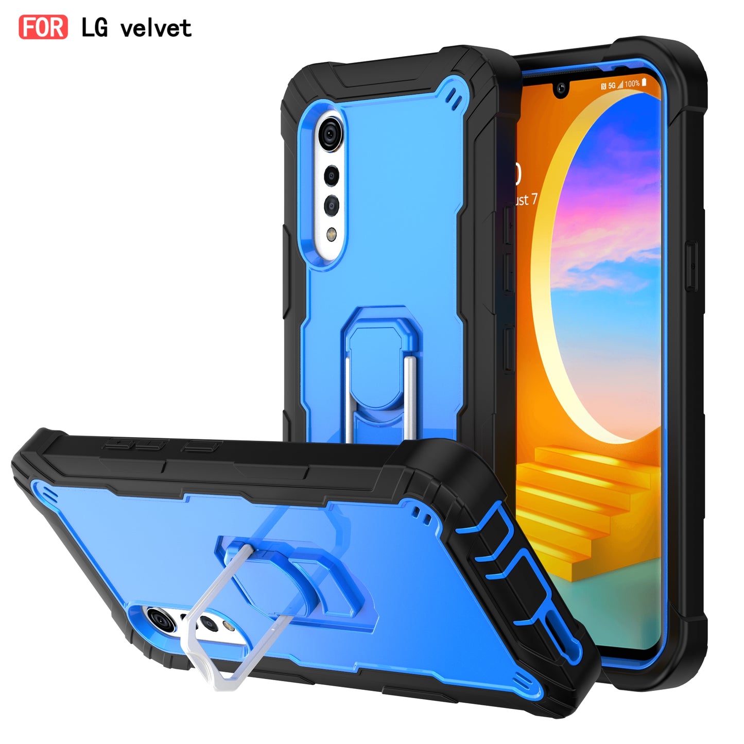 Stoßfeste Hardware-Halterungs-Schutzhülle für LG Velvet 5G
