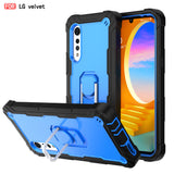 Hardware Bracket Shockproof Case For LG Velvet 5G