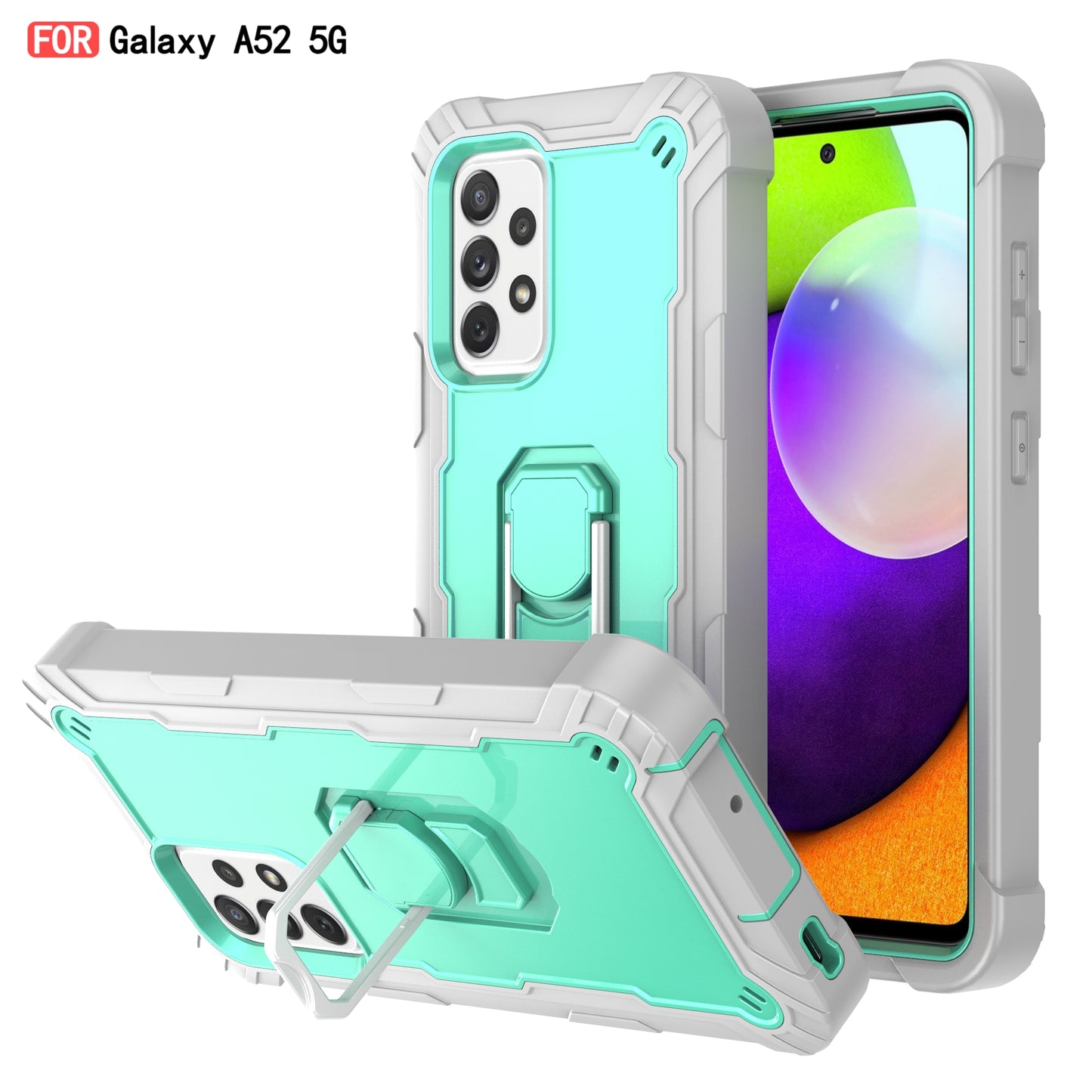 Coque antichoc avec support pour Samsung A52 5G