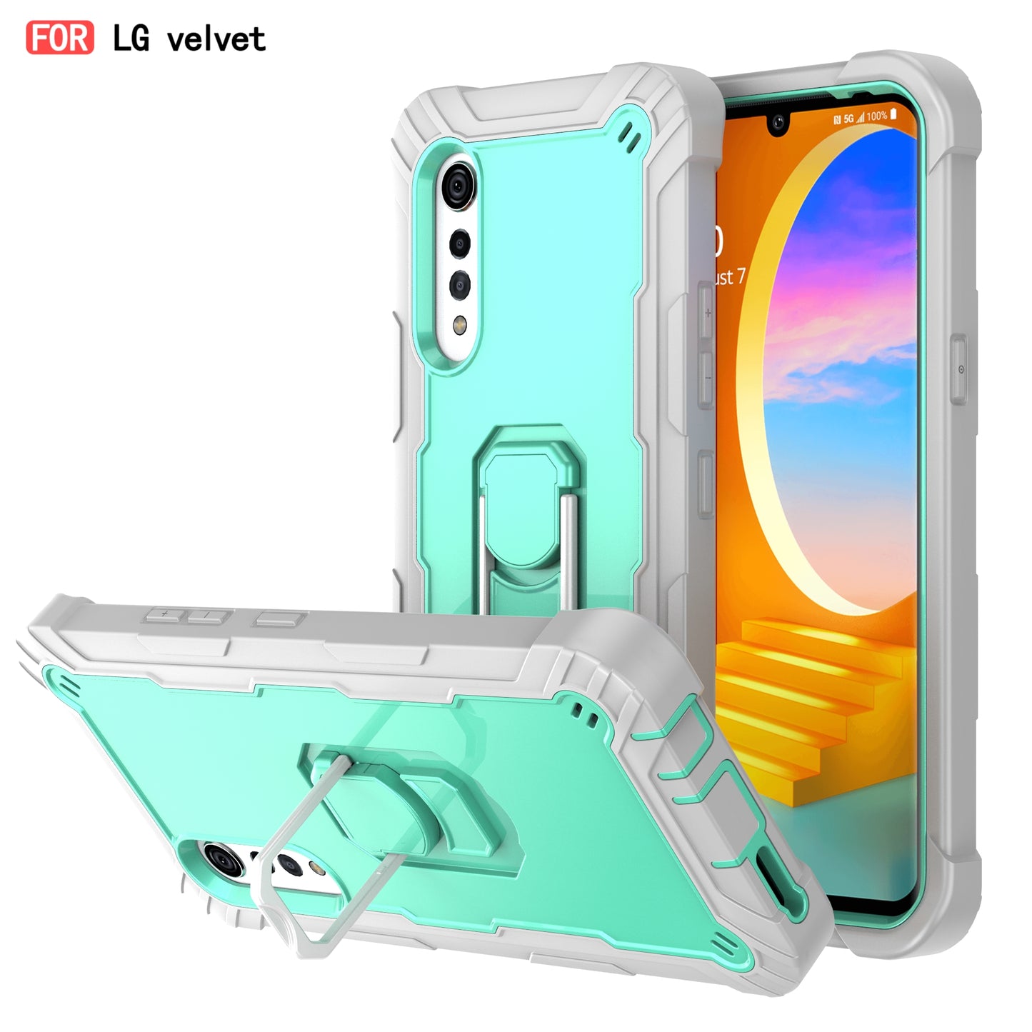 Stoßfeste Hardware-Halterungs-Schutzhülle für LG Velvet 5G