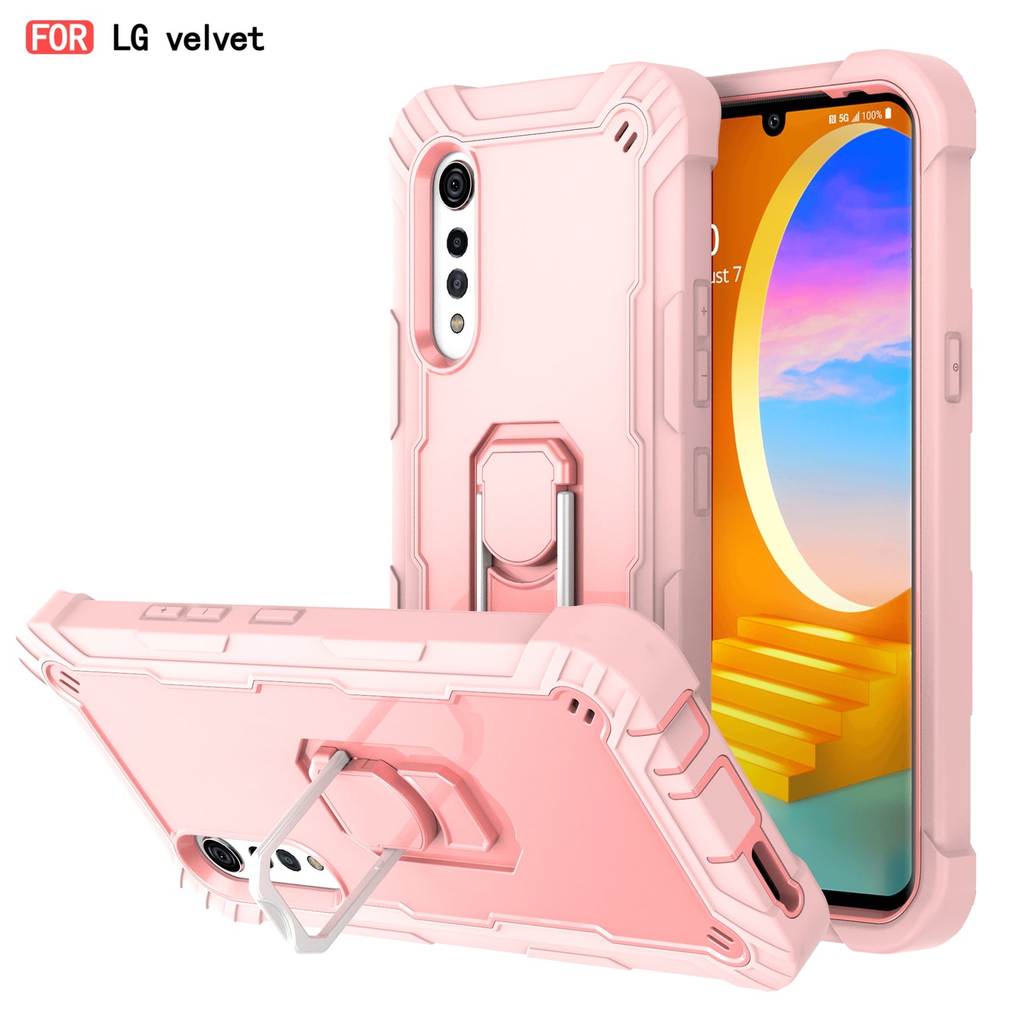 Stoßfeste Hardware-Halterungs-Schutzhülle für LG Velvet 5G
