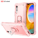 Hardware Bracket Shockproof Case For LG Velvet 5G