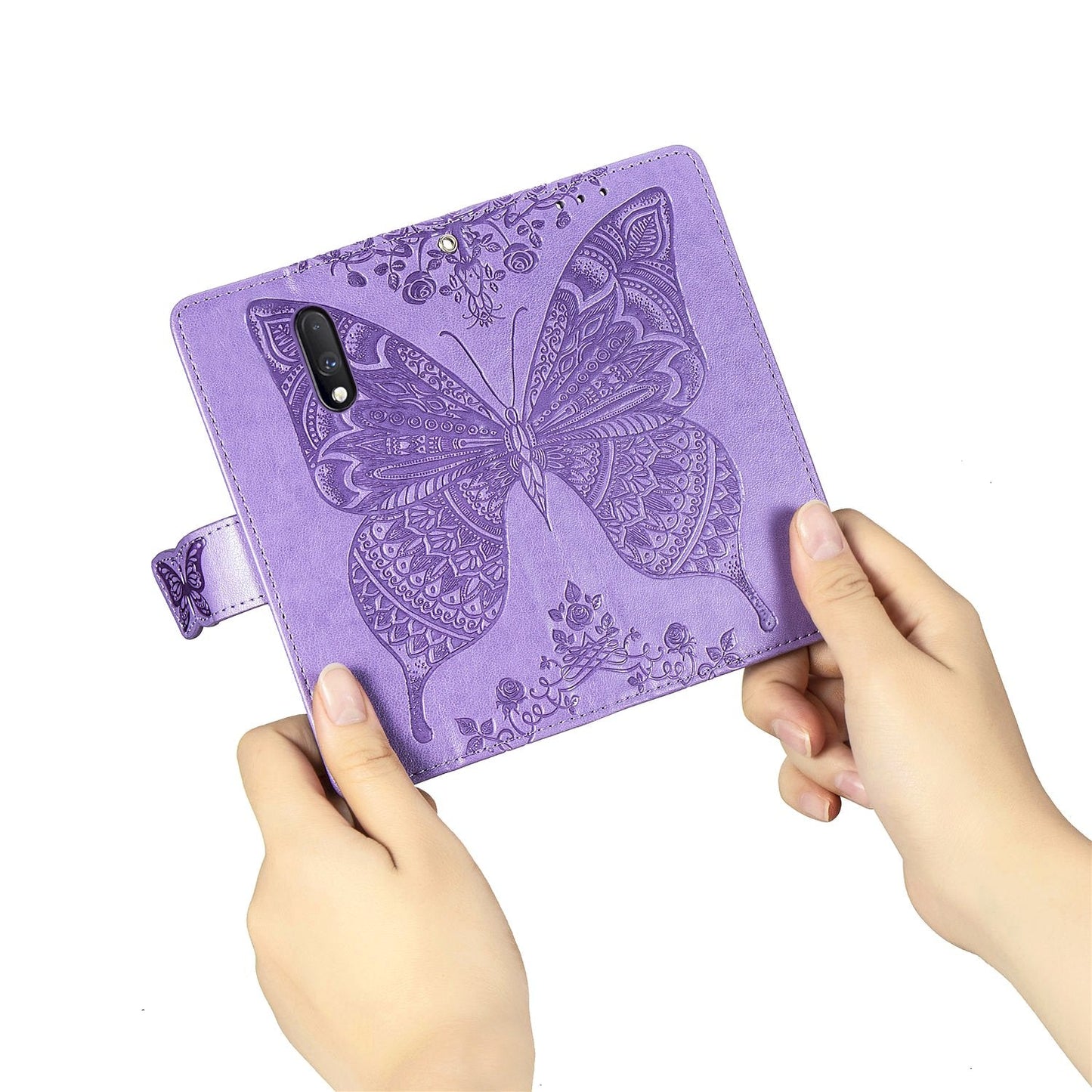 Luxury Embossed Butterfly Leather Wallet Flip Case For One Plus Series