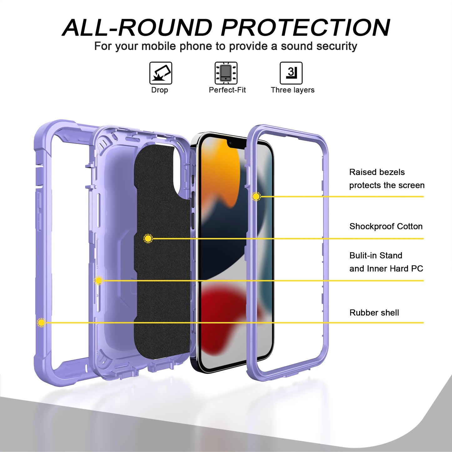 Hardware-Halterung Stoßfeste Hülle für iPhone 13 Pro Max