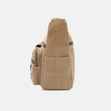 Universal Canvas Multi-Pocket Retro Large Crossbody Bag