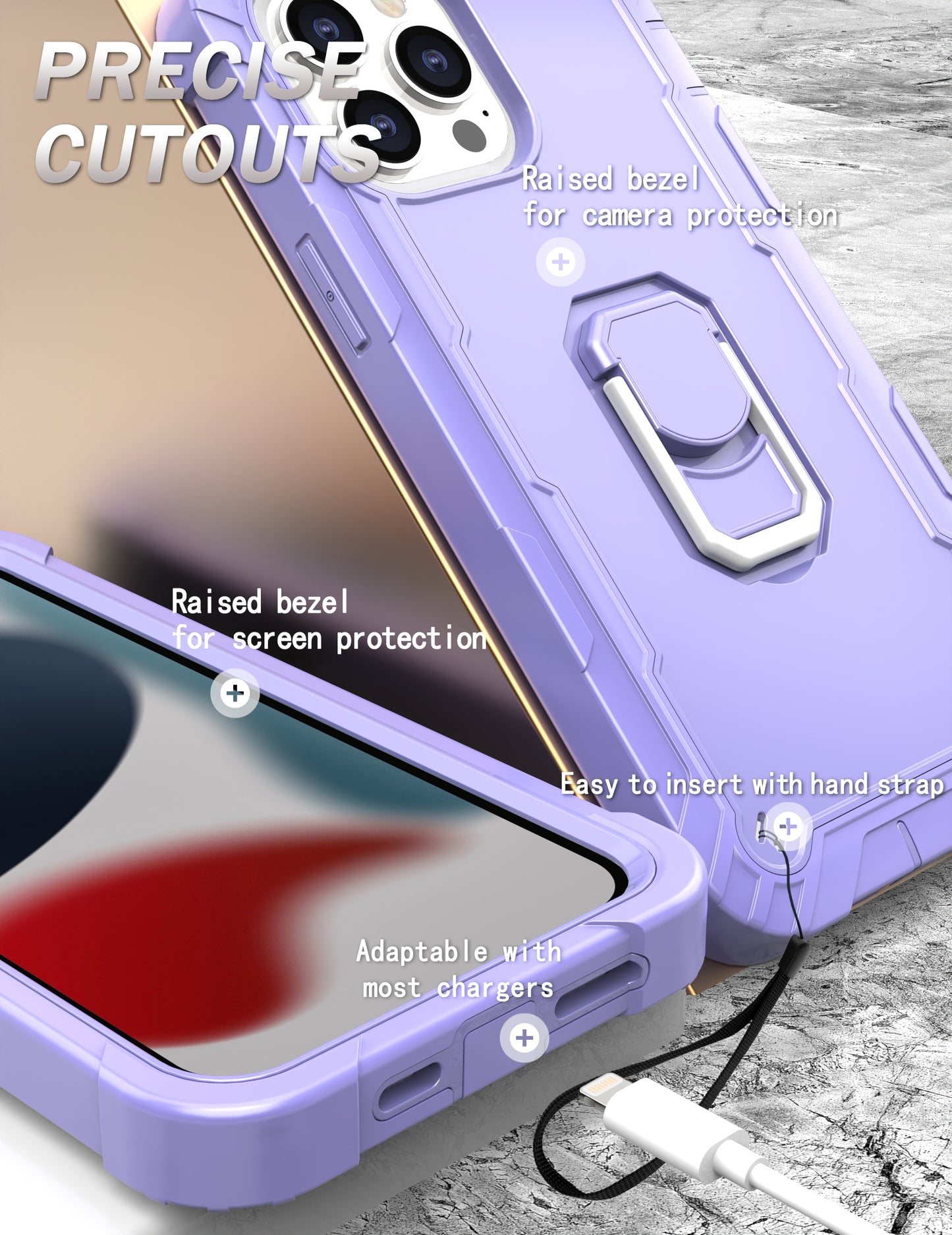 Hardware-Halterung Stoßfeste Hülle für iPhone 13 Pro Max