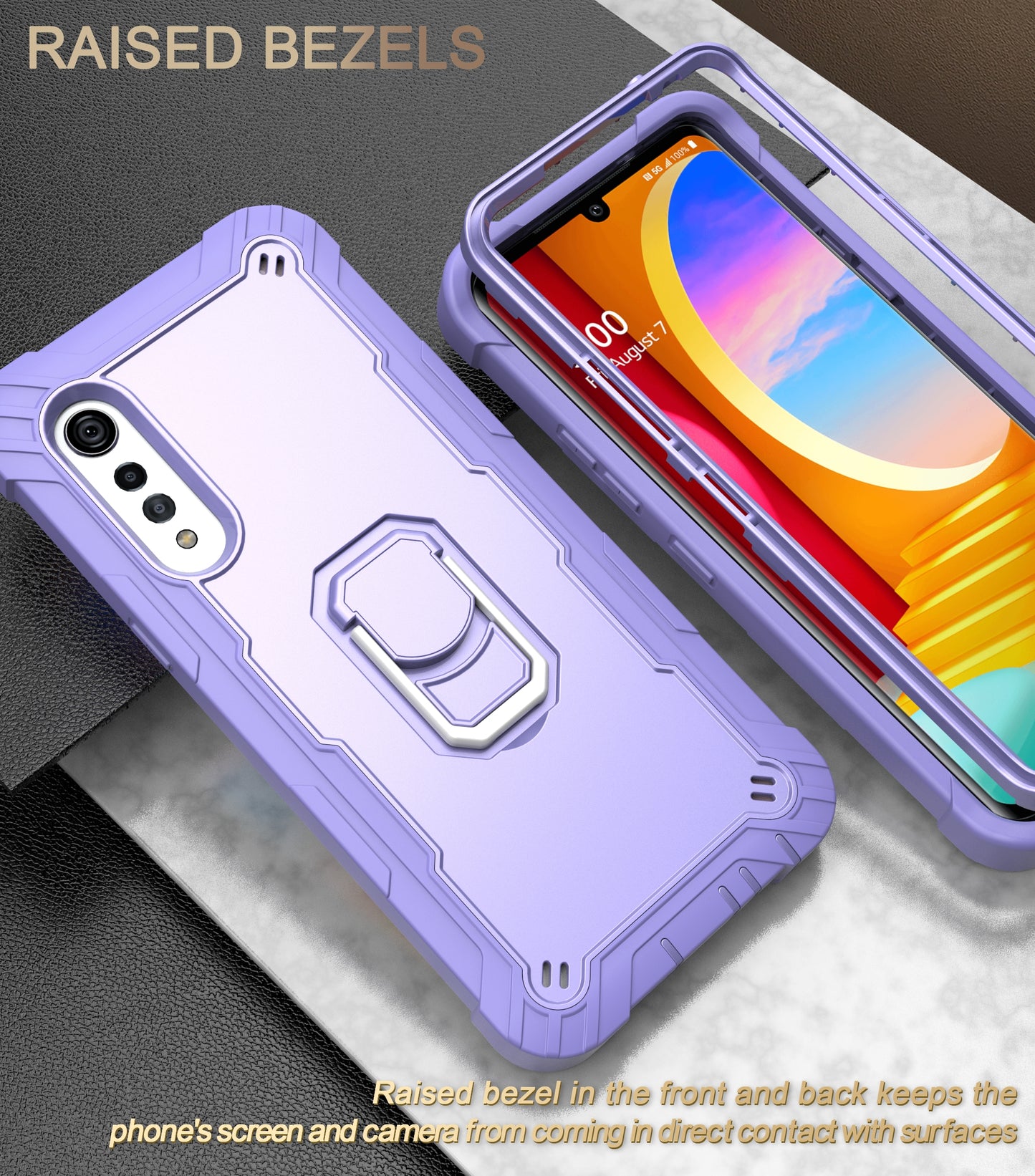 Stoßfeste Hardware-Halterungs-Schutzhülle für LG Velvet 5G