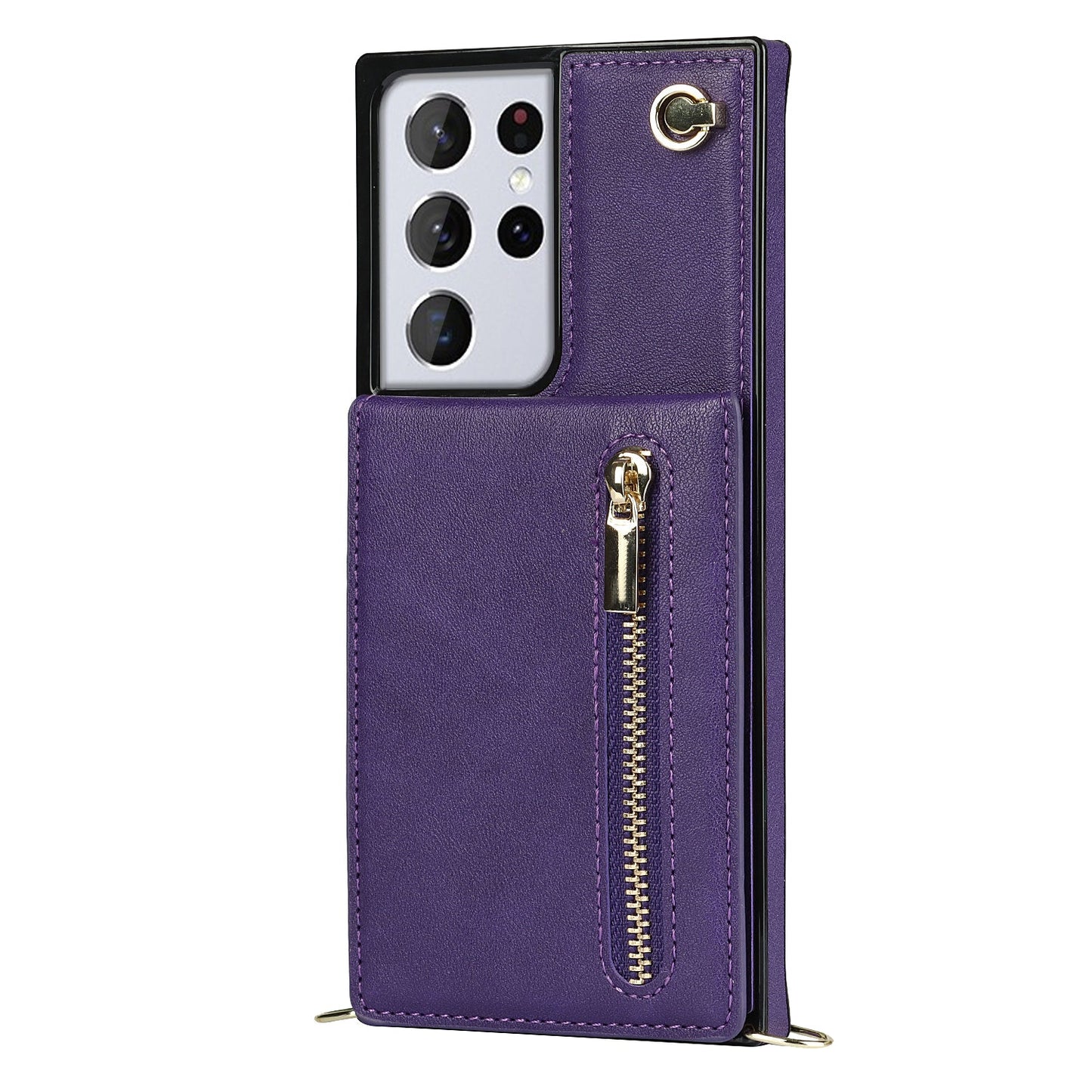 Nouveau portefeuille de téléphone à fermeture éclair pour Samsung