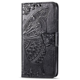 Luxury Embossed Butterfly Leather Wallet Flip Case For OnePlus Nord N100