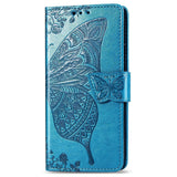 Luxury Embossed Butterfly Leather Wallet Flip Case For Samsung Note8
