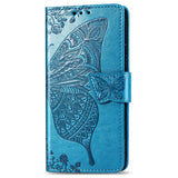 Luxury Embossed Butterfly Leather Wallet Flip Case For MOTO G Play 2021