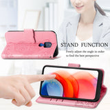 Luxury Embossed Butterfly Leather Wallet Flip Case For MOTO G Play 2021