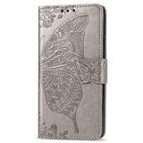 Luxury Embossed Butterfly Leather Wallet Flip Case For MOTO G Play 2021