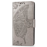 Luxury Embossed Butterfly Leather Wallet Flip Case For MOTO G Stylus 2021