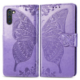 Luxury Embossed Butterfly Leather Wallet Flip Case For Samsung Note10