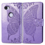 Luxury Embossed Butterfly Leather Wallet Flip Case For Google Pixel