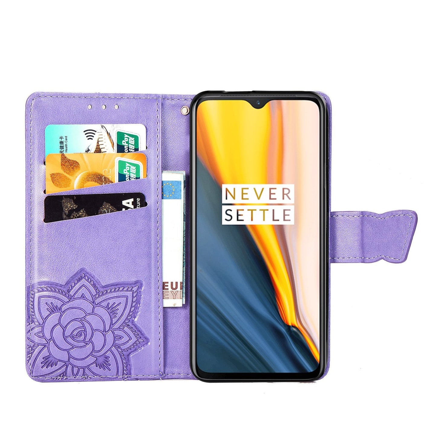 Luxury Embossed Butterfly Leather Wallet Flip Case For One Plus Series