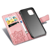 New Luxury Embossed Butterfly Leather Wallet Flip Case for IPHONE 11