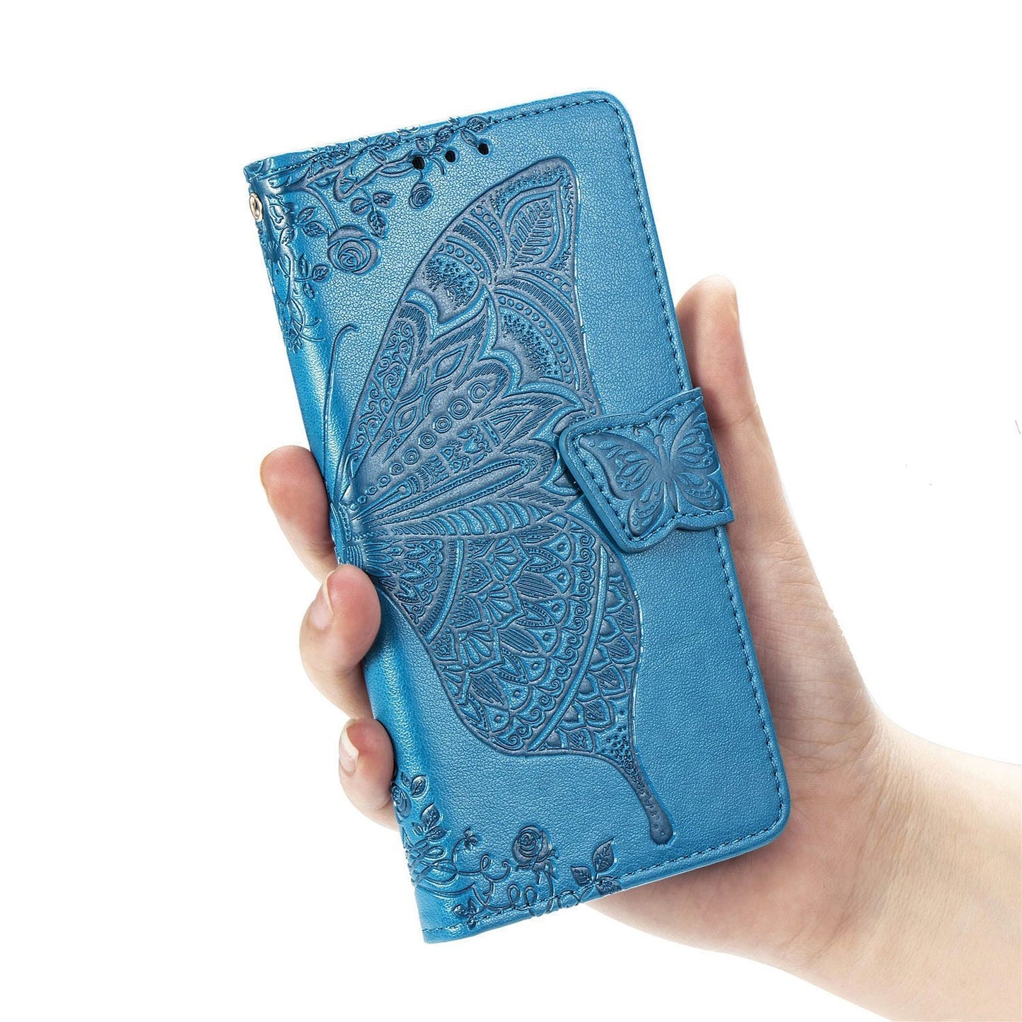 Luxury Embossed Butterfly Leather Wallet Flip Case for LG Stylo 6