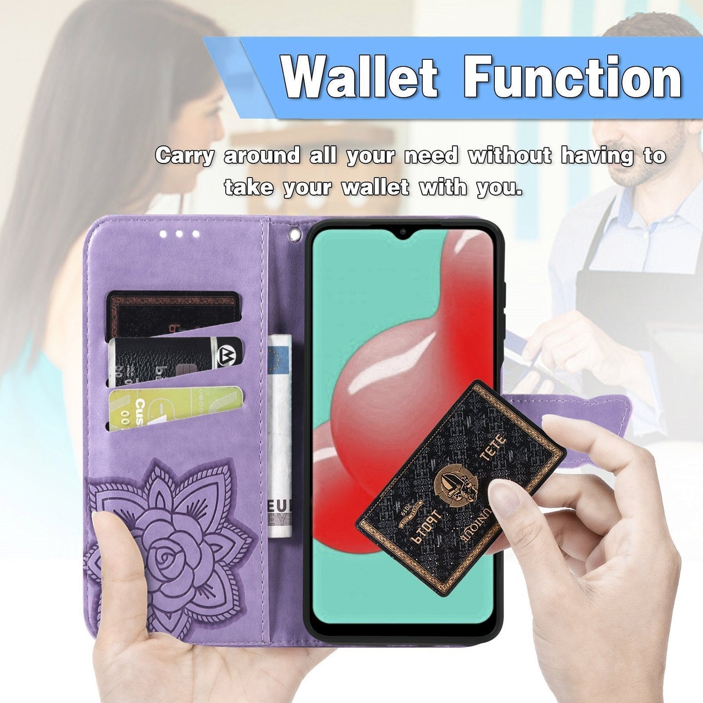 Luxury Embossed Butterfly Leather Wallet Flip Case For Samsung Galaxy S20 Plus