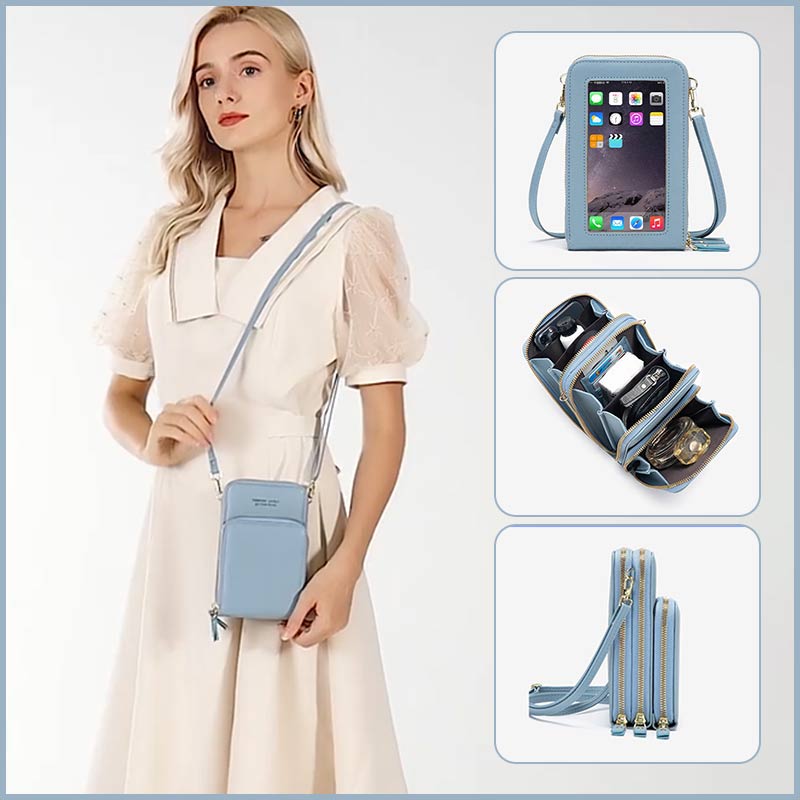 Mini berührbare multifunktionale Messenger-Schulterhandtasche (Premium)