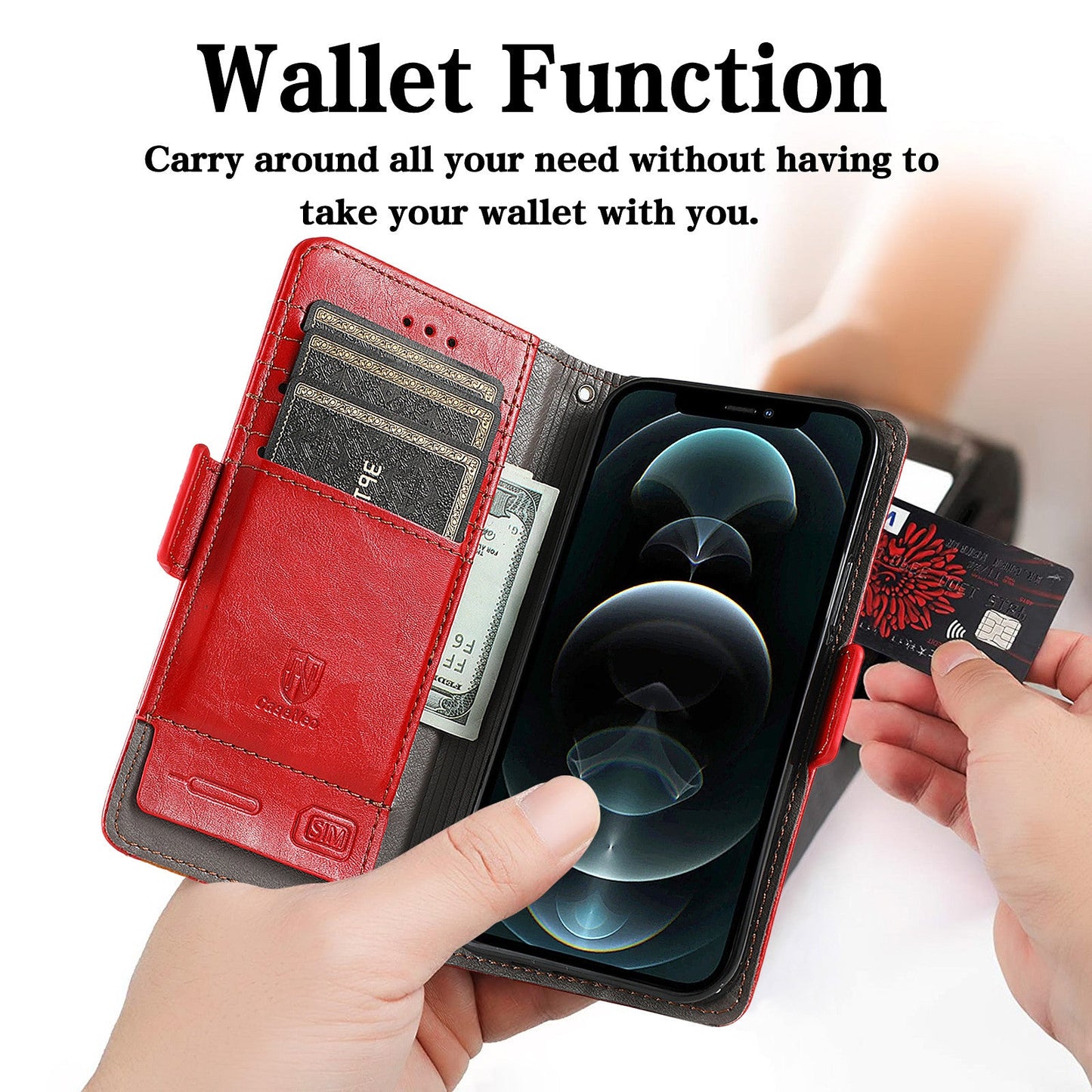 Magnetic Leather Phone Case For Samsung
