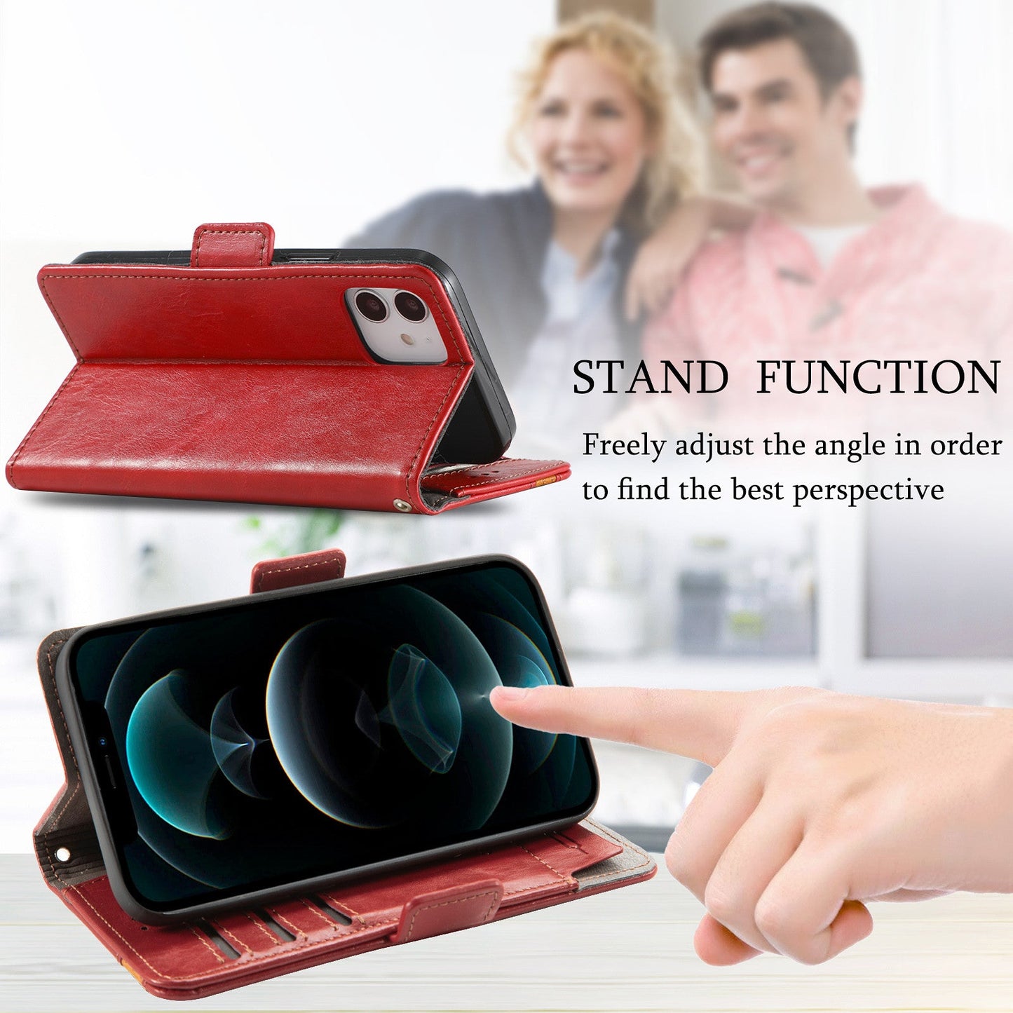 Magnetic Leather Phone Case For Samsung