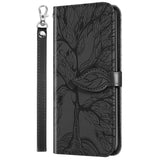 New 3D Embossed Life Tree Wallet Phone Case For Samsung A Series