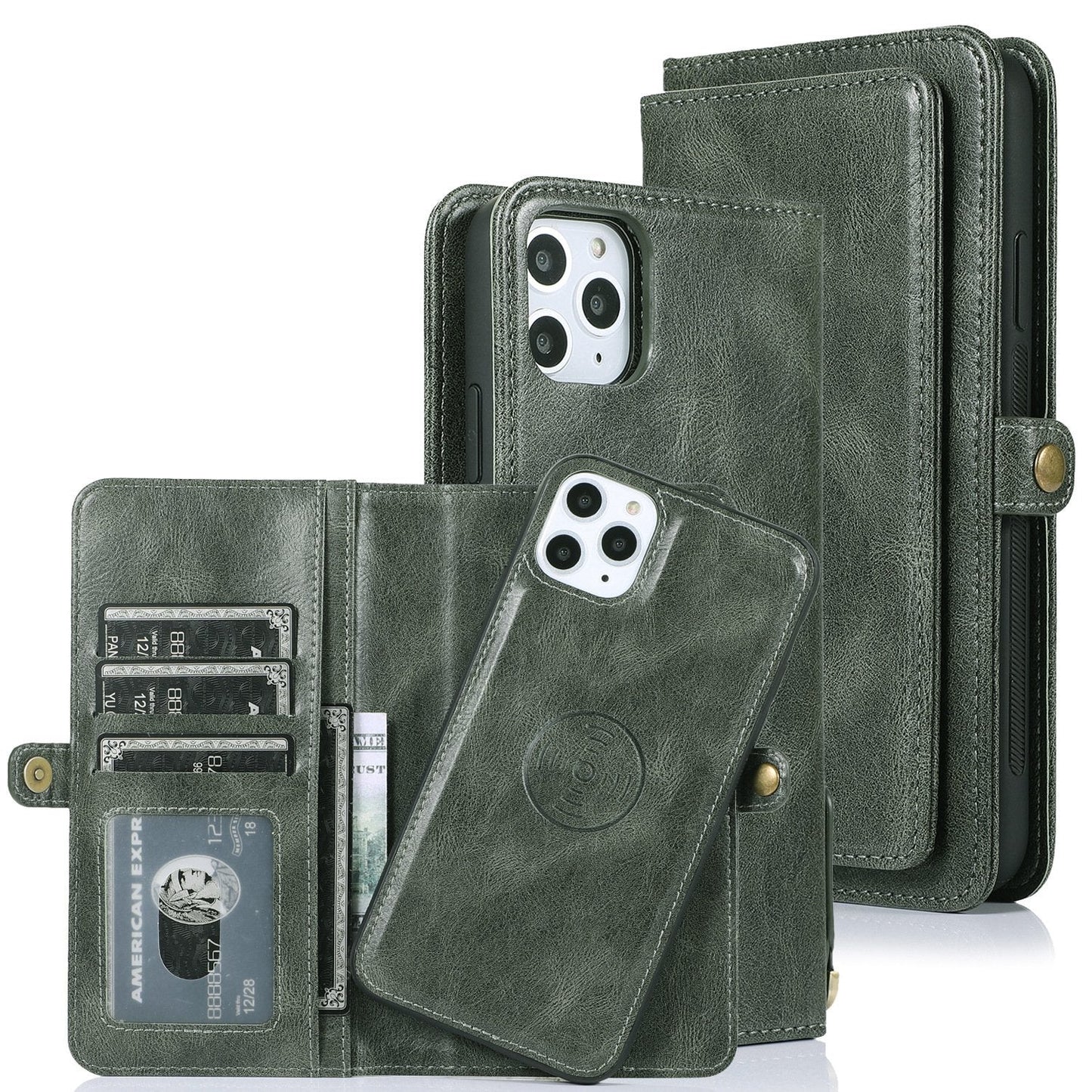Multifunktionales magnetisches Split-Wallet Handyhülle für die iPhone 13 Serie