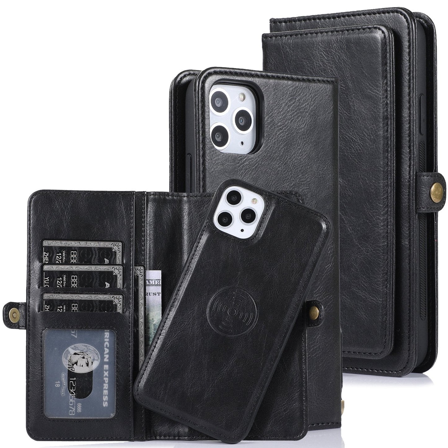 Multifunktionales magnetisches Split-Wallet Handyhülle für die iPhone 13 Serie