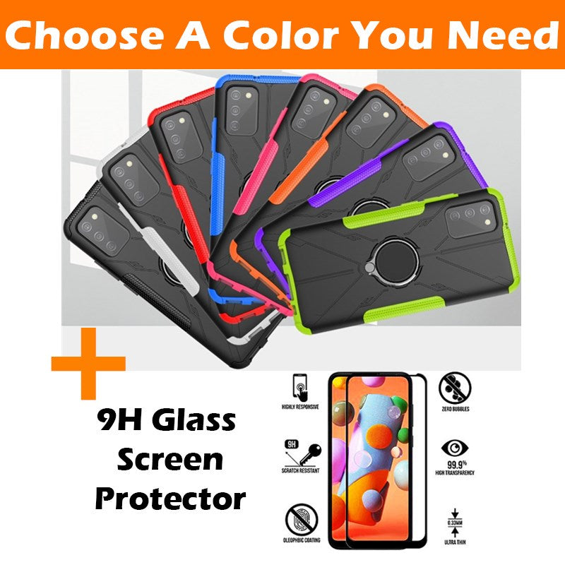 Robot 3 in 1 Heavy Duty Defender Case For Samsung A02S