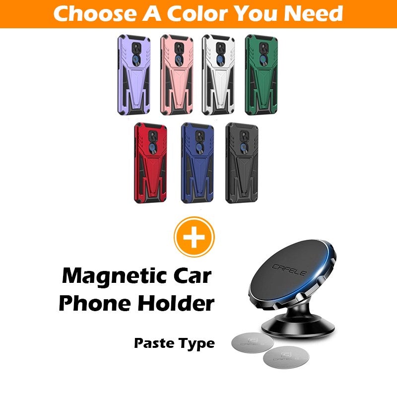 Neue außergewöhnliche magnetische Halterungshülle für Moto G Play 2021