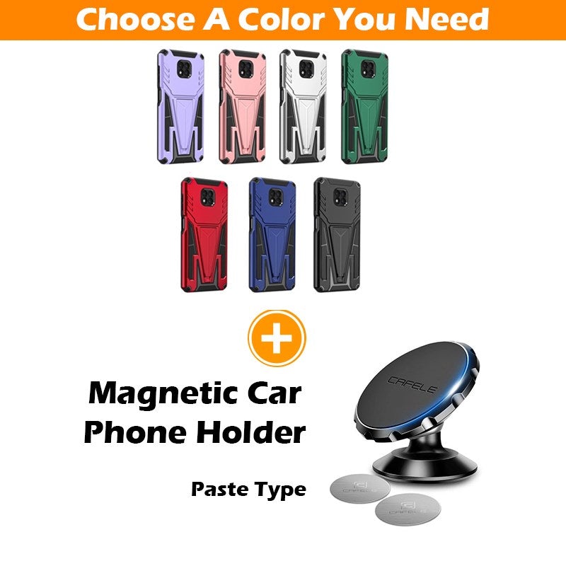 Neue außergewöhnliche magnetische Rüstungshülle mit Halterung für Moto G Power 2021