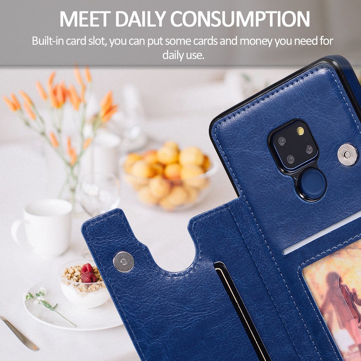 Luxury 4 IN 1  Leather Case For HUAWEI