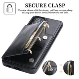 New Upgrade Multifunctional Wallet Zipper Phone Case  For Samsung S21FE