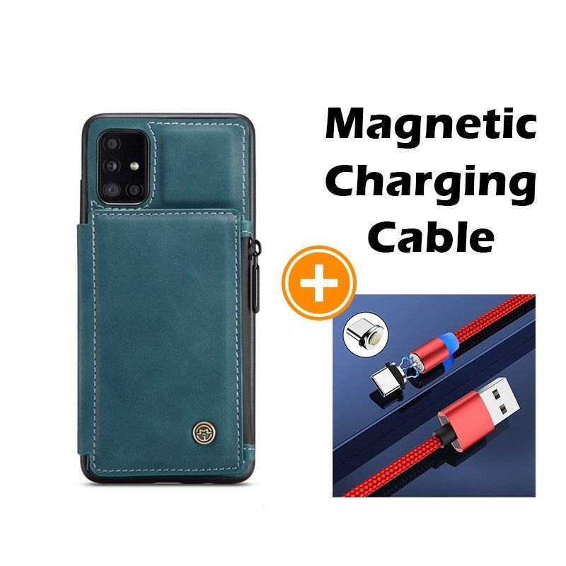 Neue luxuriöse multifunktionale Brieftaschen-Handyhülle für Samsung A51