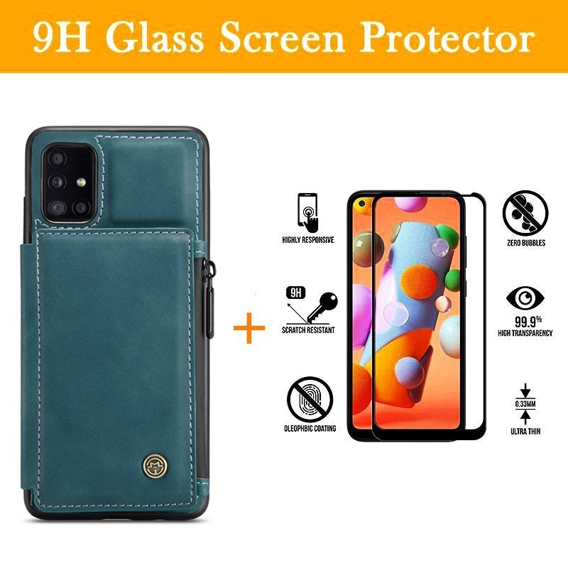 Neue luxuriöse multifunktionale Brieftaschen-Handyhülle für Samsung A51