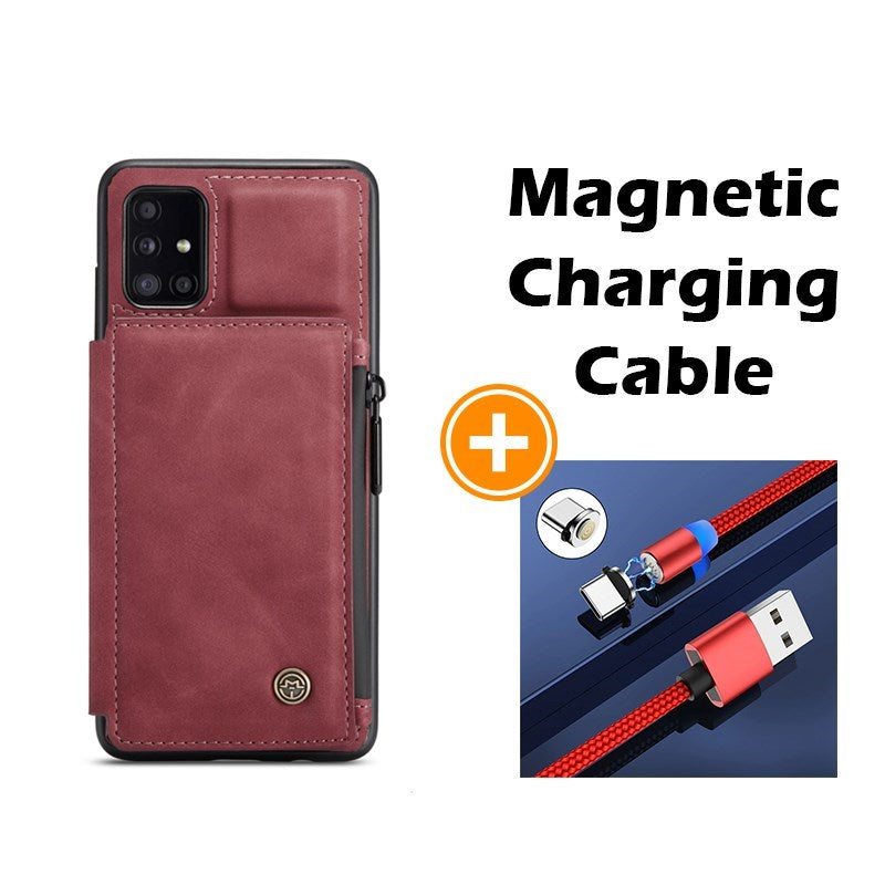 Neue luxuriöse multifunktionale Brieftaschen-Handyhülle für Samsung A51
