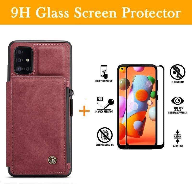 Neue luxuriöse multifunktionale Brieftaschen-Handyhülle für Samsung A51