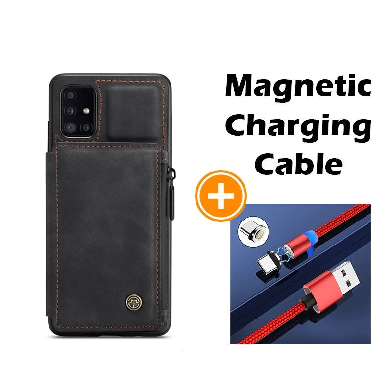 Neue luxuriöse multifunktionale Brieftaschen-Handyhülle für Samsung A51