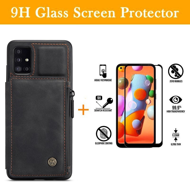 Neue luxuriöse multifunktionale Brieftaschen-Handyhülle für Samsung A51