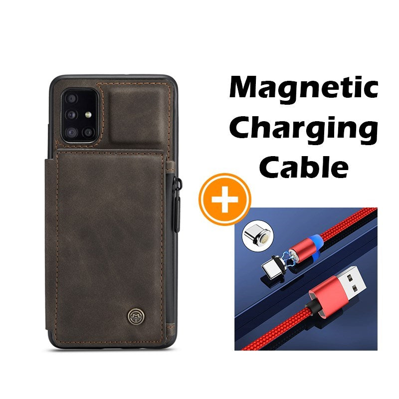 Neue luxuriöse multifunktionale Brieftaschen-Handyhülle für Samsung A51