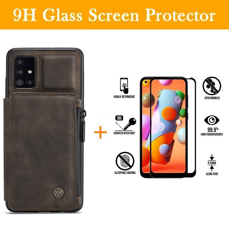 Neue luxuriöse multifunktionale Brieftaschen-Handyhülle für Samsung A51