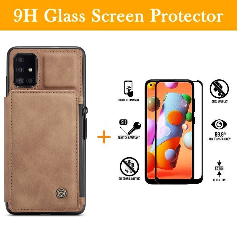 Neue luxuriöse multifunktionale Brieftaschen-Handyhülle für Samsung A51