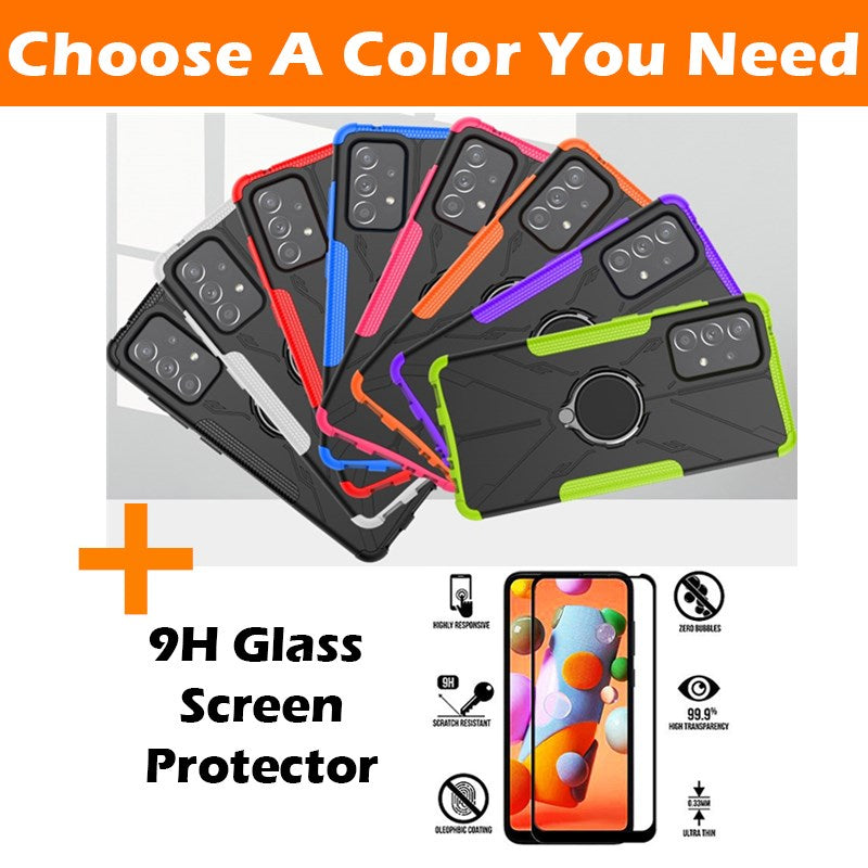 Coque de protection 3 en 1 « Robot Heavy Duty Defender » pour Samsung A52 5G