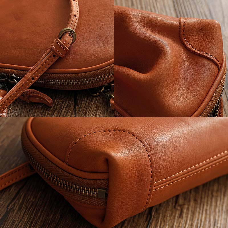 Sac bandoulière rétro spacieux à multiples poches pour femme