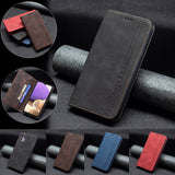 New RFID Magnetic Leather Wallet Flip Case For Samsung