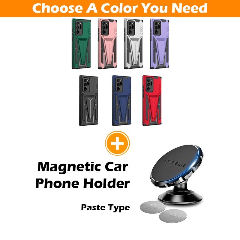 Nouvelle coque de téléphone magnétique blindée extraordinaire pour Samsung Note20 Ultra